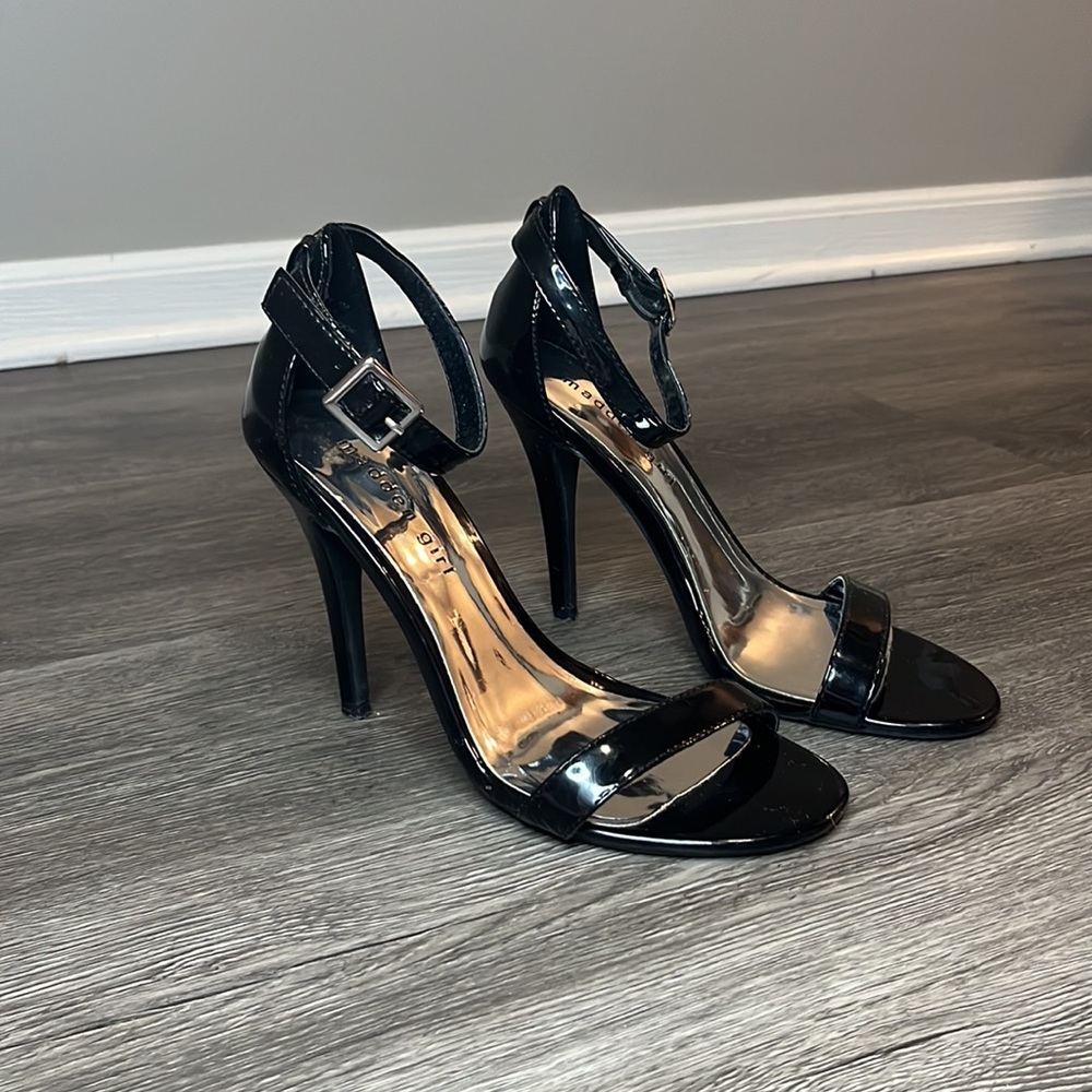 Black Madden Girl Ankle-Strap Stiletto